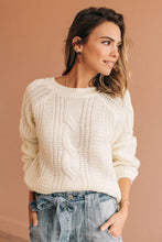 Load image into Gallery viewer, V Back Sweater in Ivory