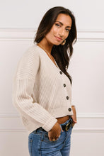 Load image into Gallery viewer, Raven Cropped Cardigan in Cream