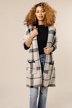 Load image into Gallery viewer, The Irreplaceable Plaid Open Front Cardigan