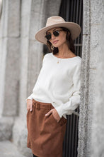 Load image into Gallery viewer, Erica Tie Back Sweater in Ivory - FINAL SALE