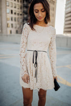 Load image into Gallery viewer, Marissa Lace Dress in Tan