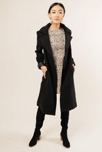 Load image into Gallery viewer, Berlin Wool Coat in Black
