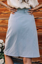 Load image into Gallery viewer, Milena Tie Waist Midi Skirt in Blue