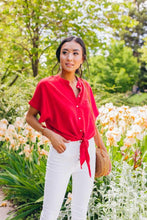 Load image into Gallery viewer, Mandy Tie Front Top