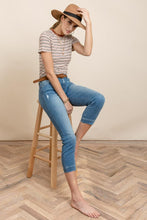 Load image into Gallery viewer, Jennifer Striped Tee in Camel