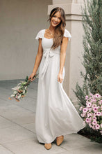Load image into Gallery viewer, Florence Sweetheart Maxi Dress in Grey