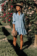 Load image into Gallery viewer, Long Sleeve Denim Dress