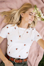 Load image into Gallery viewer, Loreta Floral Embroidered Tee