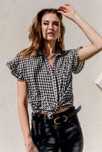 Load image into Gallery viewer, Pepper Gingham Button Down