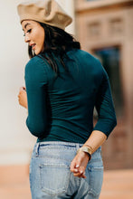 Load image into Gallery viewer, This Chic Emerald Mock Neck Top - FINAL SALE