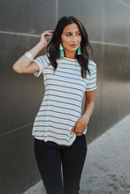 Load image into Gallery viewer, Simple Joy Tie Waist Top in White