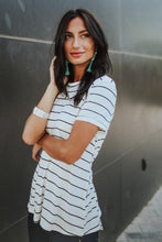 Load image into Gallery viewer, Simple Joy Tie Waist Top in White