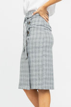 Load image into Gallery viewer, Beverly Plaid Skirt in Grey