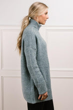 Load image into Gallery viewer, Vero Moda Bethany Oversized Roll Neck Sweater in Teal-FINAL SALE
