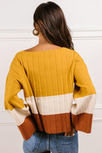 Load image into Gallery viewer, Mariah Color Block Sweater - FINAL SALE
