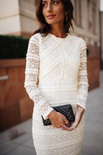 Load image into Gallery viewer, Carmen Lace Dress in Ivory - FINAL SALE
