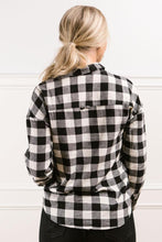 Load image into Gallery viewer, Oaklyn Plaid Button Down in Black - FINAL SALE
