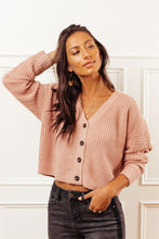 Load image into Gallery viewer, Raven Cropped Cardigan in Pink
