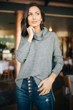 Load image into Gallery viewer, Serina Cowl Neck Sweater in Grey
