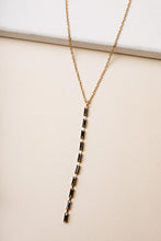 Load image into Gallery viewer, Rah Dangle Necklace in Black
