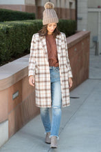 Load image into Gallery viewer, Valerie Plaid Coat in Ivory - FINAL SALE
