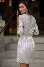 Load image into Gallery viewer, Leona Sequin Mini  Dress
