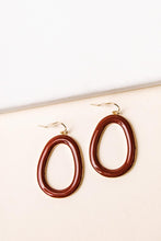 Load image into Gallery viewer, Painted Drop Earrings in Red
