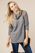 Load image into Gallery viewer, Serina Cowl Neck Sweater in Grey
