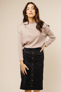 Ella Mock Neck Top