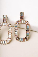 Load image into Gallery viewer, Square Jewel Drop Earrings
