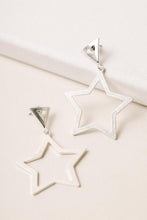 Load image into Gallery viewer, Silver Star Earrings
