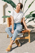 Load image into Gallery viewer, Over-Sized Polka Dot Tee in White
