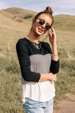 Load image into Gallery viewer, Constant Crush Black Color Block Top
