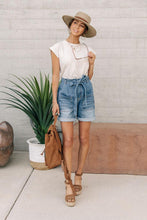 Load image into Gallery viewer, Marcel Tie Waist Denim Shorts

