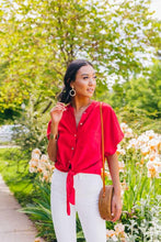Load image into Gallery viewer, Mandy Tie Front Top
