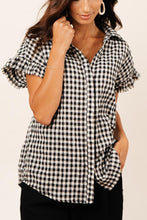 Load image into Gallery viewer, Pepper Gingham Button Down
