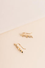 Load image into Gallery viewer, Rhinestone Leaf Earrings
