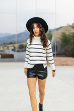Load image into Gallery viewer, Maddox Striped Turtle Neck Sweater
