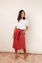 Load image into Gallery viewer, Ginger Midi Skirt in Rust
