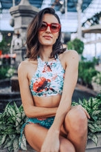 Load image into Gallery viewer, BOAMAR Pool&#39;s Paradise Reversible High Neck Swim Top - FINAL SALE
