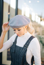 Load image into Gallery viewer, Slouchy Wool Beret in Grey
