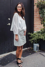 Load image into Gallery viewer, The Eyelet Lace Act Balloon Sleeve Top
