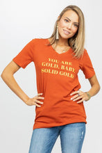 Load image into Gallery viewer, Gold Baby Graphic Tee
